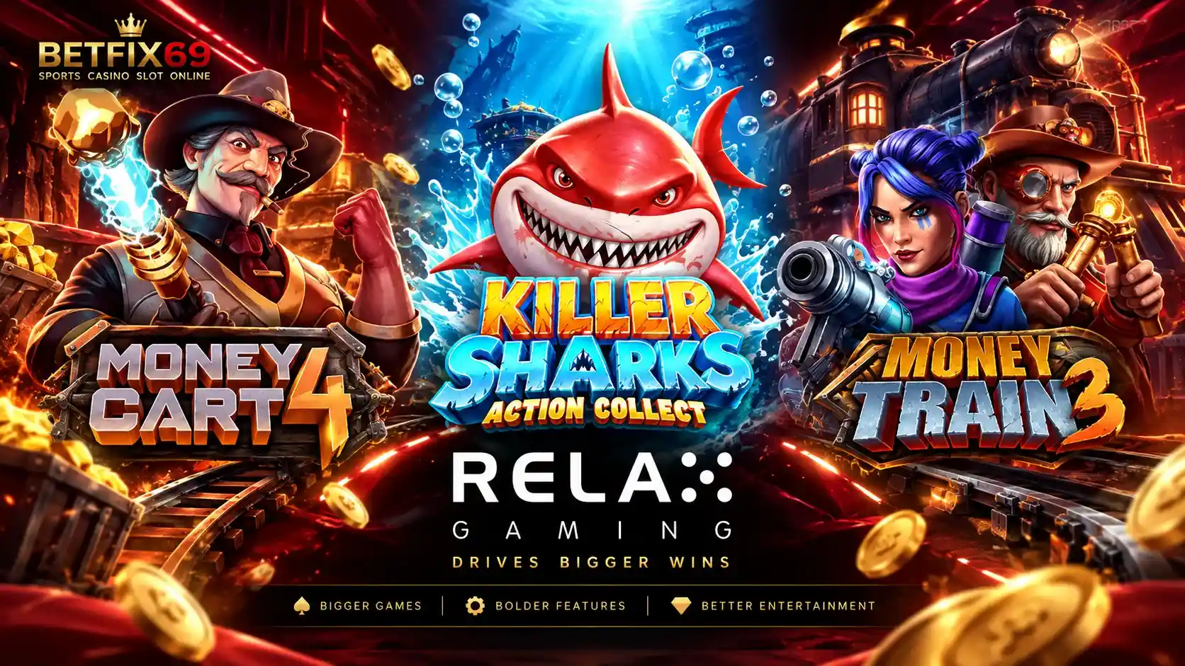 เกมสล็อต Relax Gaming เกมน่าเล่นบน BETFIX69
