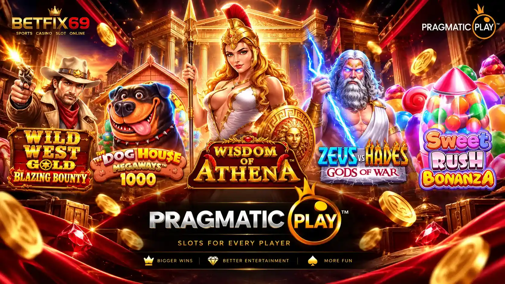 เกมสล็อต Pragmatic Play เกมเด่นบน BETFIX69
