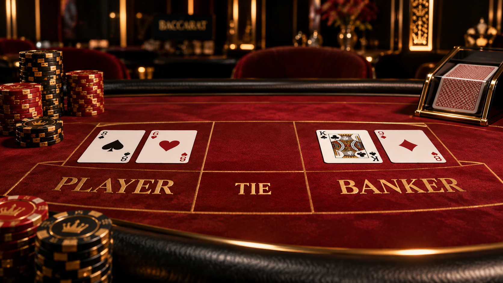 บาคาร่า เกมไพ่ Player Banker และ Tie